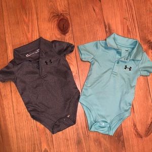Under armour onesies.